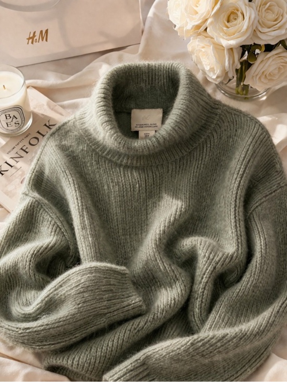Soft girl mohair turtleneck sweater 🤍 cozy luxe essential”